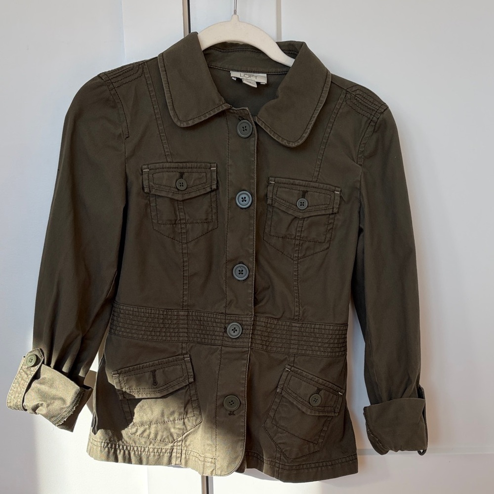 LOFT Dark Olive Jacket